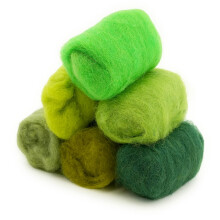Woolbuddy Naaldviltwol Roving Bag Prachtige Roving Wol Handgemaakte Schapenwol Zero Waste Kit voor Beginners in Naaldvilten