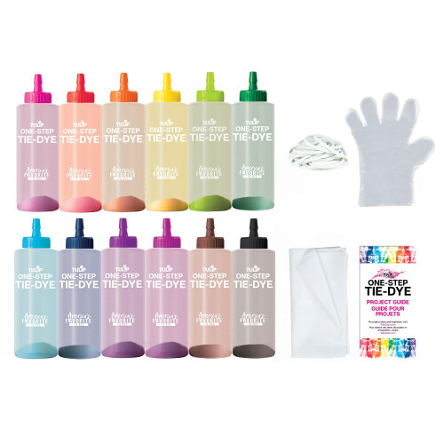 Tulip One-Step Tie-Dye Kit 12 Χρωμάτων, Μεγάλα 4oz Μπουκάλια 2