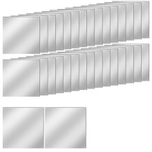 30 PCS Acrylic Mini Mirror Tiles Self Adhesive, 4 Inches Square High-Definition Tiny Mirror Tiles for Crafts 10x10cm