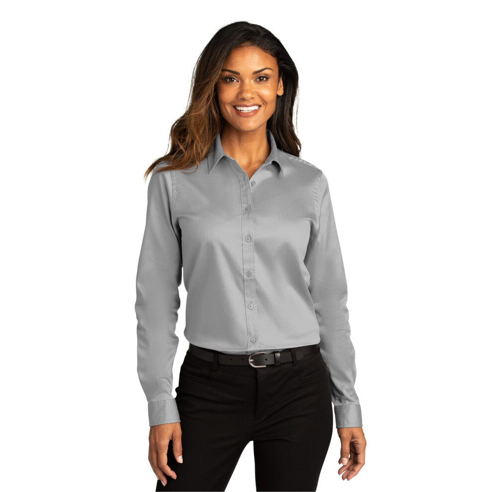 Chemise     manches longues en serg    SuperPro React pour femme de Port Authority. LW808-Gu