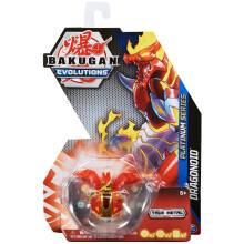 Bakugan Evolutions Dragonoid Red Platinum Series True Metal Bakugan 2 Bakukernen en personagekaart Kinderspeelgoed voor jongens van 6 jaar en ouder