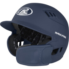 Rawlingsa | R16 Dwustronny ZEWN | Matowy kask do odbijania | Dwustronna osłona twarzy | Senior | Matowy granatowy