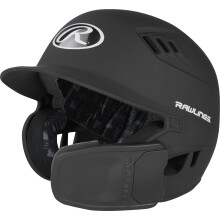 Rawlings R16 Dwustronny kask do odbijania EXT Matte Dwustronna osłona twarzy Junior Matte Black