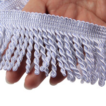 HedongHexi Fredzle do zaslon Bullion Fringe Tapicerka 5/10 jardσw x 2,5 cala Wykonczenia tkaninowe Szycie DIY Dekoracje na ubrania z zaslona na sofe