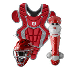 WILSON c200 Catcher-Ausr  stungsset f  r Jugendliche    Scarlet, 12 Zoll