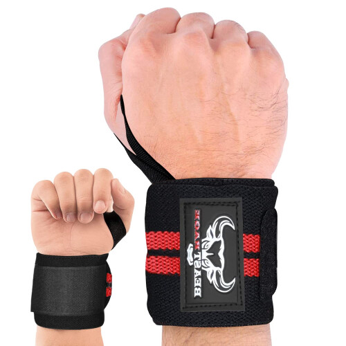 BEAST RAgE Wrist Wraps Weight Lifting Training Muscle Building Perform