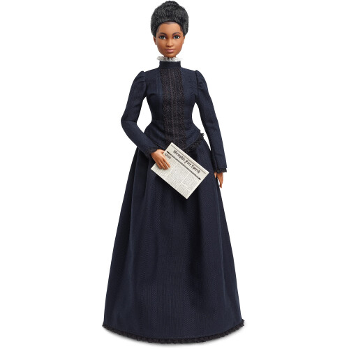 Barbie Barbie Κούκλα Ινσπυρασμένων Γυναικών, Ida B. Wells με Μπλε Φόρεμα και Αξεσουάρ Εφημερίδας