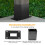 4 x 4 Post Base 4 PCS Inner Size 3.6""""x3.6""""Deck Post Base Heavy Duty 5