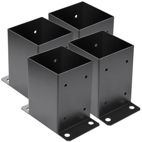 4 x 4 Post Base 4 PCS Inner Size 3.6""""x3.6""""Deck Post Base Heavy Duty
