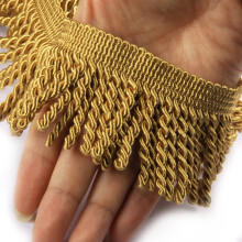 HedongHexi Franjuri pentru Perdele Borduri cu franjuri lingouri 5/10 yarzi x 2,5 inchi Garnituri din ?esatura Cusut DIY Decorare pentru haine de
