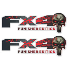 FX4 Decaluri de nlocuire Autocolante compatibile cu Ford F150 Truck Skull Edition Set of 2 Premium Series (finisaj metalic)