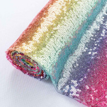 Pardecor Sequin Fabric by The Yard Glitter Fabric 1 Yard Little Mermai