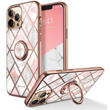 i-Blason Cosmo Snap Case for iPhone 13 Pro Max (6.7 Inches) Slim Mobile Phone Case Shockproof Case Thin Protective Case with Built-in Ring Holder Sup