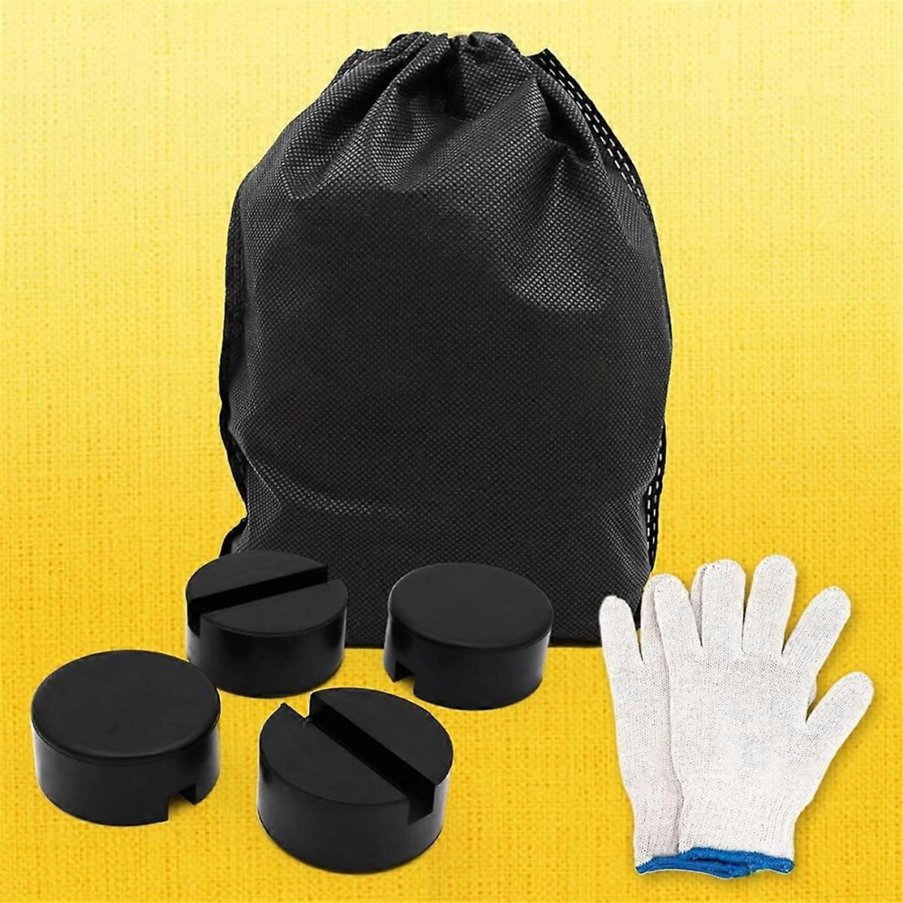 4PCS Weld-on Jack Adapter for MINI and BMW Series, Rubber Chassis Protection, Durable Lifting Tool.