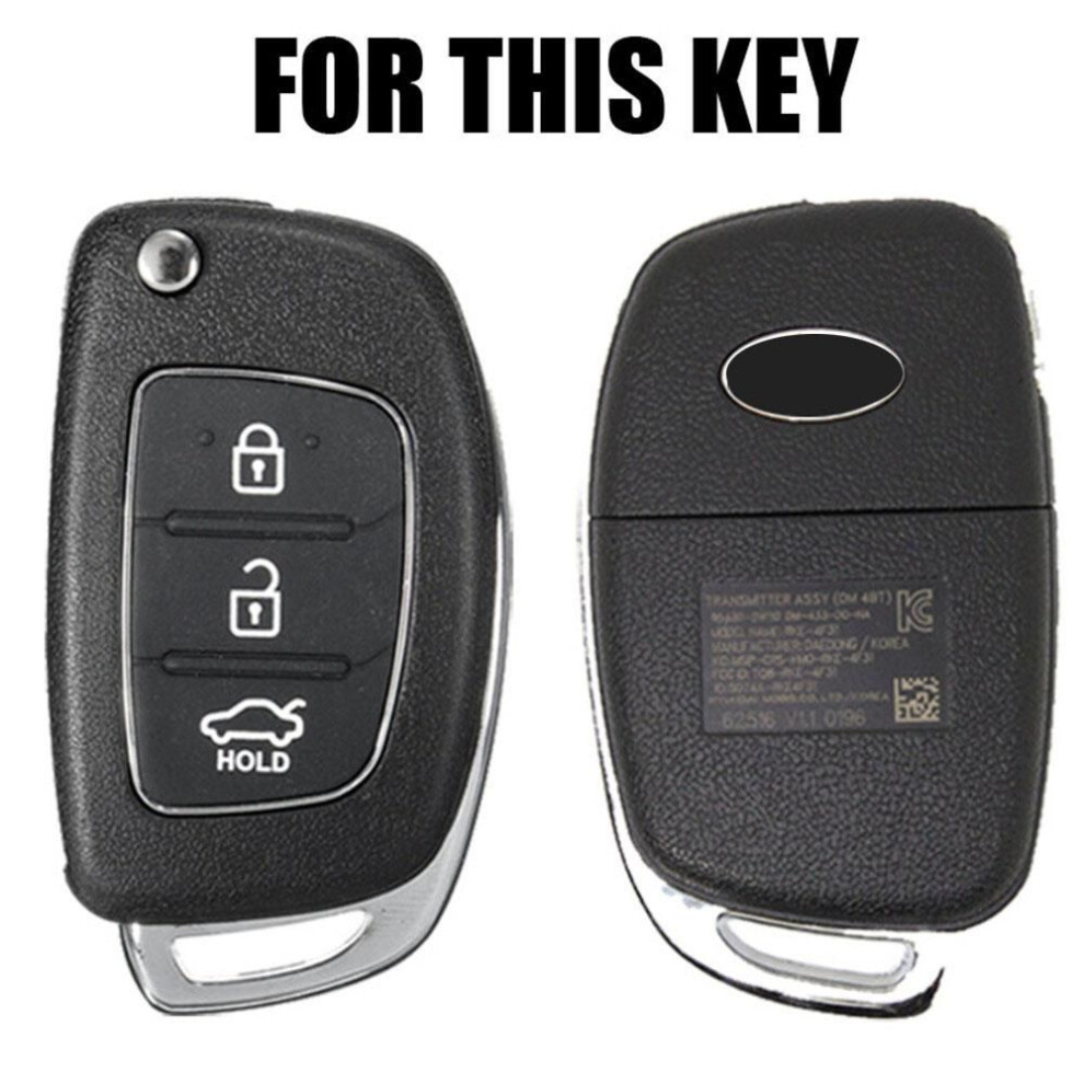 (Other) For Hyundai Creta I20 Tucson Elantra Santa Fe Silicone Remote Key Case Fob Shell Cover Skin Jacket Sleeve 2016 2017 2018 2019