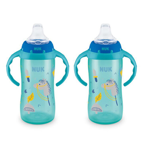 NUK Κύπελλο Μάθησης, 10 oz, 2 Τεμ, 8+ Μηνών - Χωρίς BPA, Ανθεκτικό σε Διαρροές