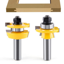 Shaker Rail and Stile Router Bits  Newdeli 12 Inch Shank Tongue and Groove Router Bit  Professional Carbide Milling Cutters for
