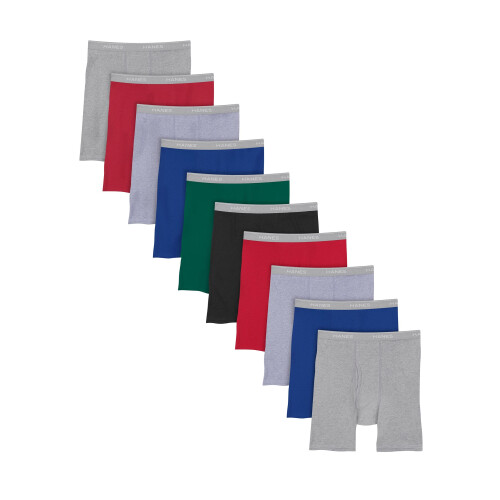 Hanes Ανδρικά Κουστούμια με ComfortFlex Έκταση 10-Πακέτο, M, Μικτός