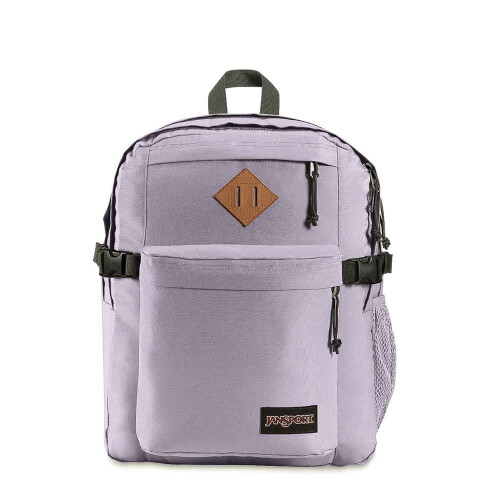 Jansport Jansport Main Campus Mackpack - Bacha de viagem ou trabalho com laptop de 15 polegadas e bolsos de garrafa de    gua dupla lil   s pastel