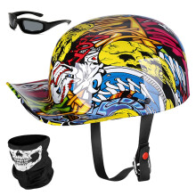 Yesmotor baseball motoros buksisak flsapka Bike Cruiser Chopper Moped Scooterhez - Pont jvhagyva (XL fests)
