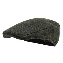 STARANCE Men Hat Wool Blend Newsboy Ivy Hat Tweed Flat Cap (Herringbon