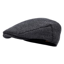 STARANCE Men Hat Wool Blend Newsboy Ivy Hat Tweed Flat Cap (Herringbon