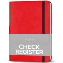 Skyline Check Register - Bok för inkomst & utgifter - Checkhäfte för småföretag