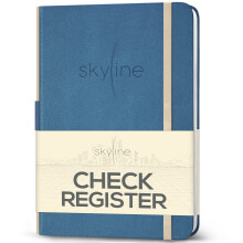 Skyline Check Register - Bok för bokföring av inkomster & utgifter - Checkbok för småföretag