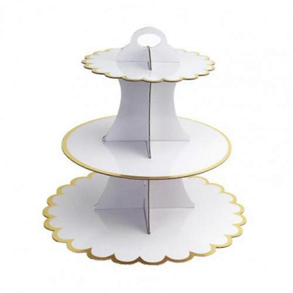 3 Tier Serving Tray Cupcake Tower Cupcake Holders for Parties Wedding Birthday Baby Shower Tea Party Decor