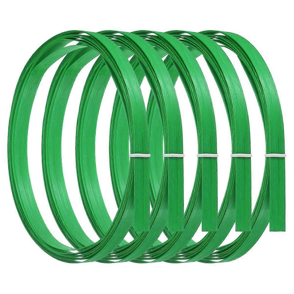 Bamboo Strips for Weaving 7/16In X 10 Ft,5 Pack Thin Flat Wicker Rattan Cane for Making Basket DIY Crafts, Green-image-OPC-PG92SPD-NEW