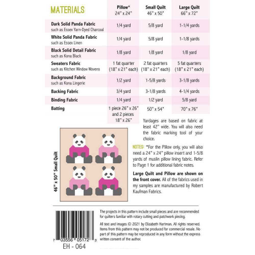 Mod   le de pulls pandas Elizabeth Hartman 2