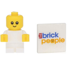 LEGO City: Baby Minifiguur met Witte Outfit (Zeer Klein)