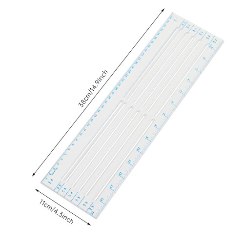 See-thru Dressmakers cusut rigla limpede de 15 inci 1