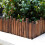 Φράκτης Ξύλινος Worth Garden 8 in. H. x 3.7 ft. L. για Κήπο 5