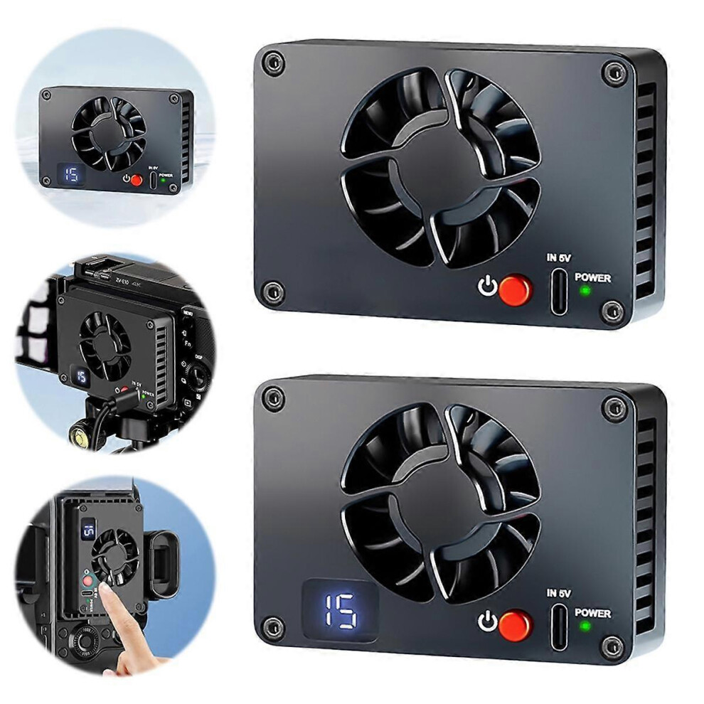 Camera Cooler Quiet Radiator CoolingFan AluminumAlloy Semiconductor Radiator for ZV-E10 A7M4 R5 R7,A