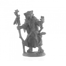 Catfolk Mage Miniature 25mm Heroisk skala Figur Dark Heaven Legends Reaper Miniature