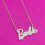 Barbie Colar com logotipo da Barbie Crystal Script (ouro) 5