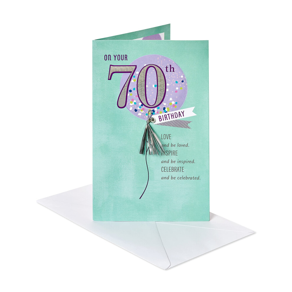 Carte de v   ux am   ricaine pour le 70e anniversaire (soyez c   l   br   s)