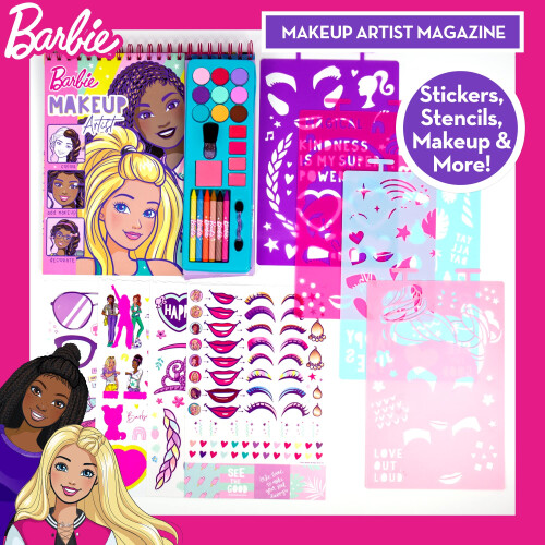 Horizon Group USA Barbie Μακιγιάζ Καλλιτέχνης Περιοδικό, Δημιουργήστε Μακιγιάζ & Χτενίσματα 1