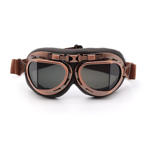 kucehiup Vintage Aviator Γυαλιά Μοτοσικλέτας (Χάλκινο πλαίσιο Σκοτεινοί φακοί)