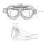 kucehiup Vintage Aviator Γυαλιά Μοτοσικλέτας (Χάλκινο πλαίσιο Σκοτεινοί φακοί) 2