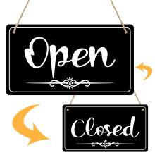 CARGEN Open Signs Dubbelzijdig Open Gesloten Bord Openingstijden Bord Ha