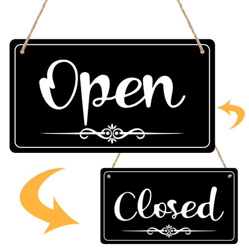 CARGEN Open Schilder Doppelseitiges Open Closed Schild Gesch   ftszeiten Schild Ha 1