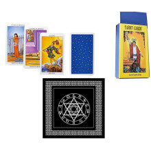 VOVCIG Tarotkaarten Baraja de Tarot Engels Spaans Tweetalig Tarot Car