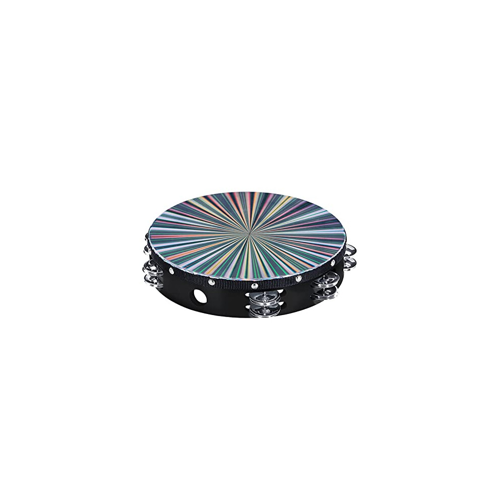 GuangTao kingTambourine 10 inch Reflective Hand Held Drum Double Row w