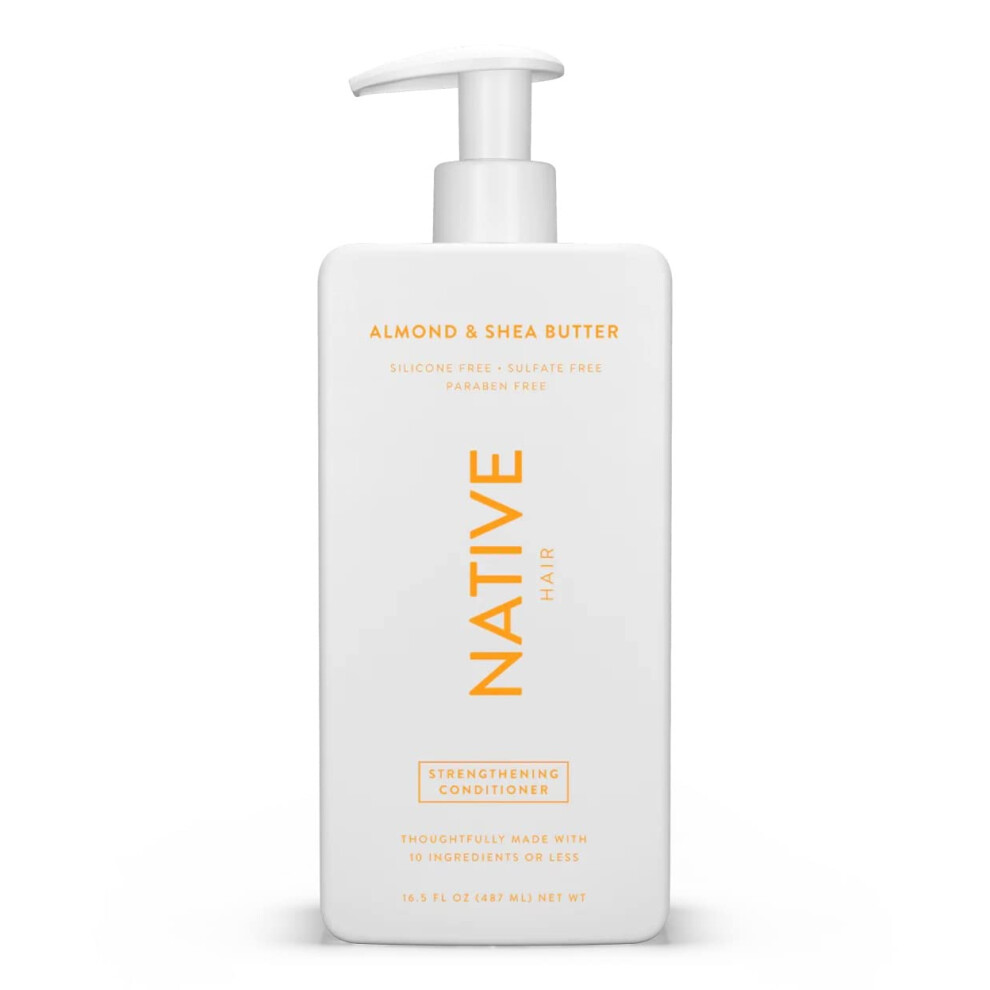 Einheimisch Native Vegan Strengthening Conditioner With Almond & Shea Butter Clean Sulfate Paraben And Silicone Free - 16.5 Fl Oz