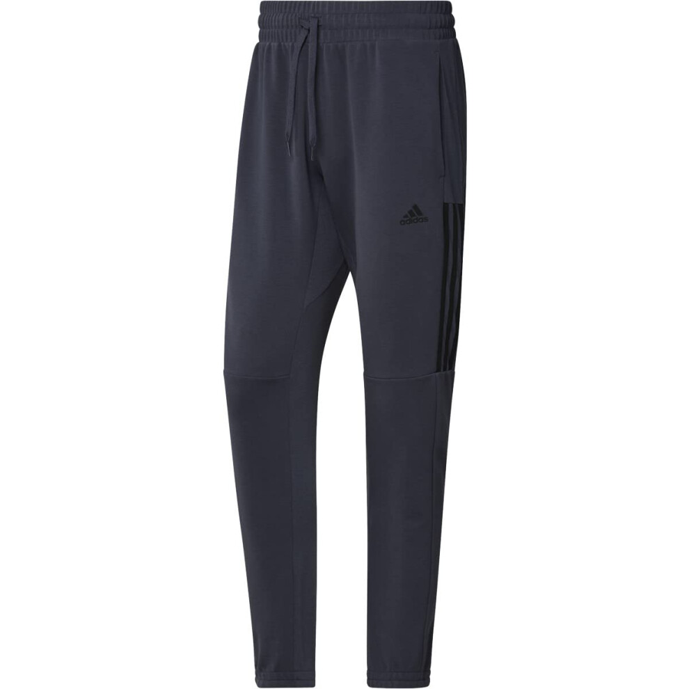 adidas Men's AEROREADY Yoga Pants  Shadow Navy/Black  Large