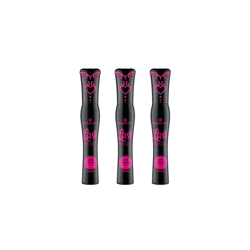 essence | Mascara Lash Princess Curl & Volume | V   g   talien et sans cruaut    (Pack de 3)