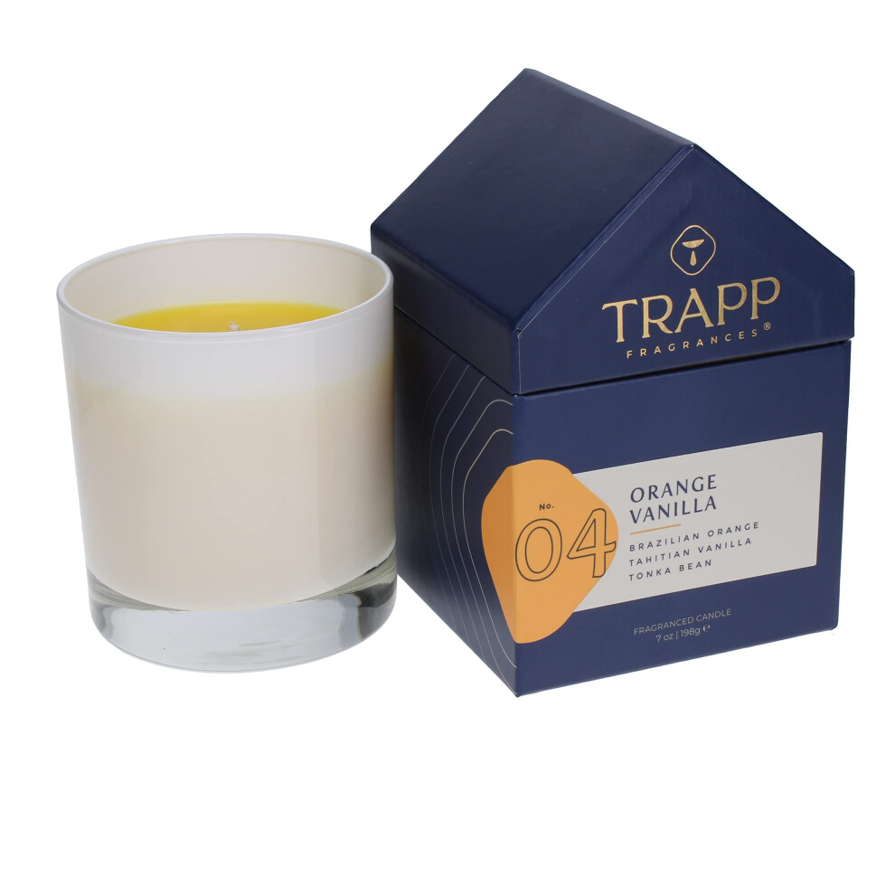 Trapp  No 4 Orange Vanilla  7 oz House Box Candle  Aromatic Home Fragrance with Fruity Scent of Brazilian Orange  Tahitian-image-OPC-PFR8JCZ-NEW
