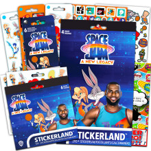 Space Jam Sticker Set for Kids - Bundle with 350+ Stickers Featuring T